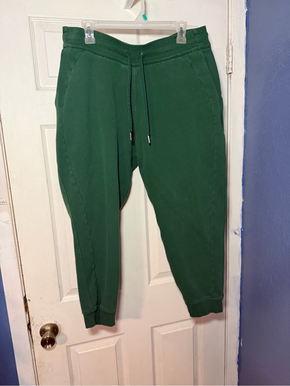 lululemon athletica Green Fleece-Lined Sweatpants